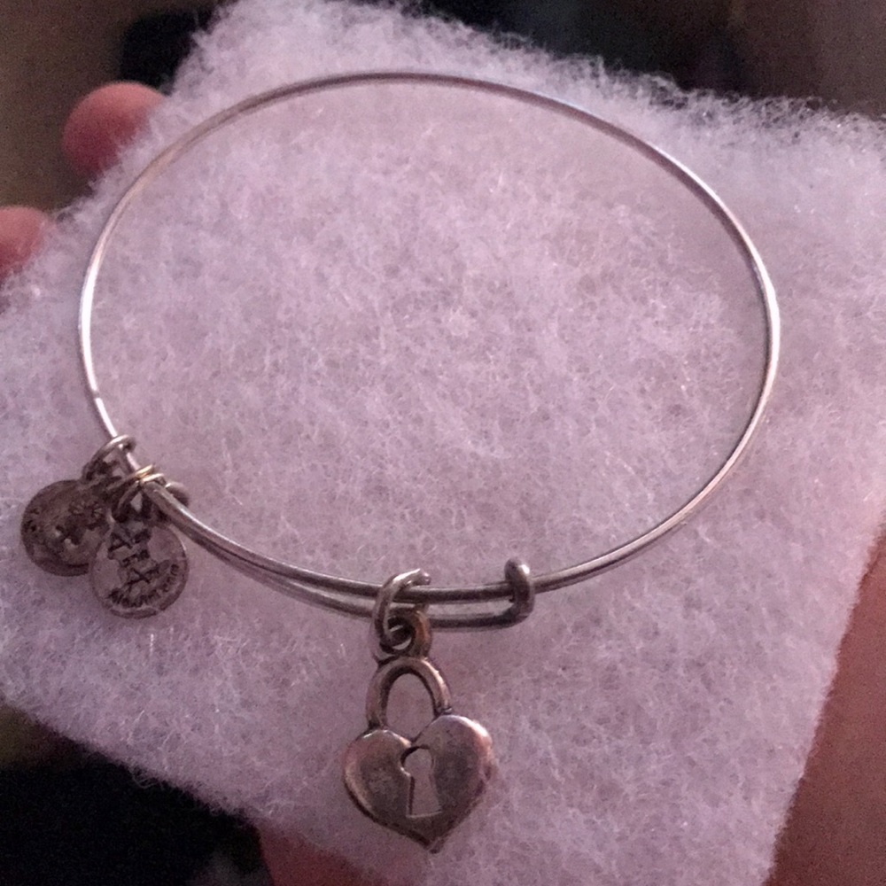 Alex and Ani Heart with Key Lock